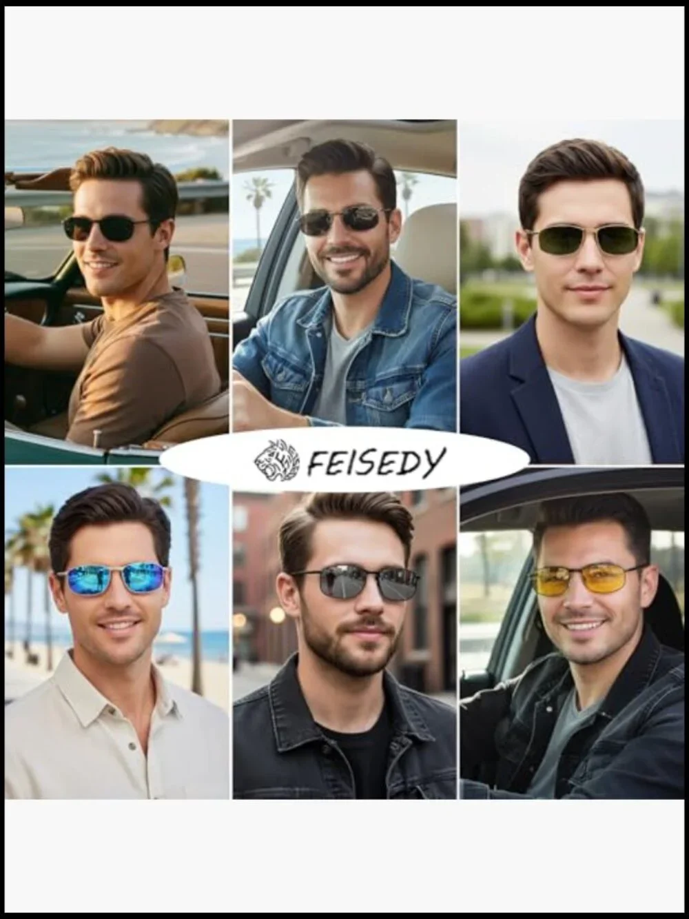 Metal Frame Polarized Sunglasses TAC Lens UV400 Protection Driving Sports